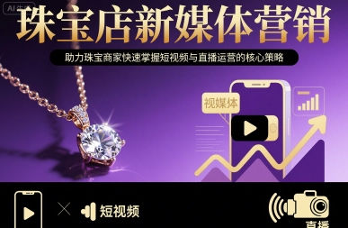 珠宝店新媒体营销，助力珠宝商家快速掌握短视频与直播运营的核心策略-网创星球
