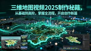 三维地图视频2025制作秘籍，从基础到高阶，掌握全流程，开启创作新篇-网创星球