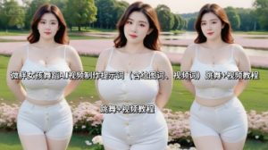 微胖女孩舞蹈AI视频制作提示词(含绘图词、视频词) 跳舞+视频教程-网创星球
