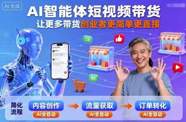 AI智能体短视频带货，让更多带货创业者更简单更直接-网创星球