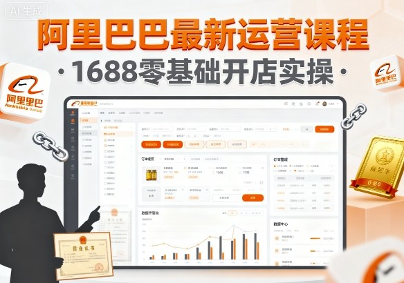 阿里巴巴最新运营课程，1688零基础开店实操-网创星球