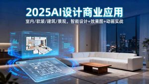 2025AI设计商业应用：室内/软装/建筑/景观，智能设计+效果图+动画实战-网创星球