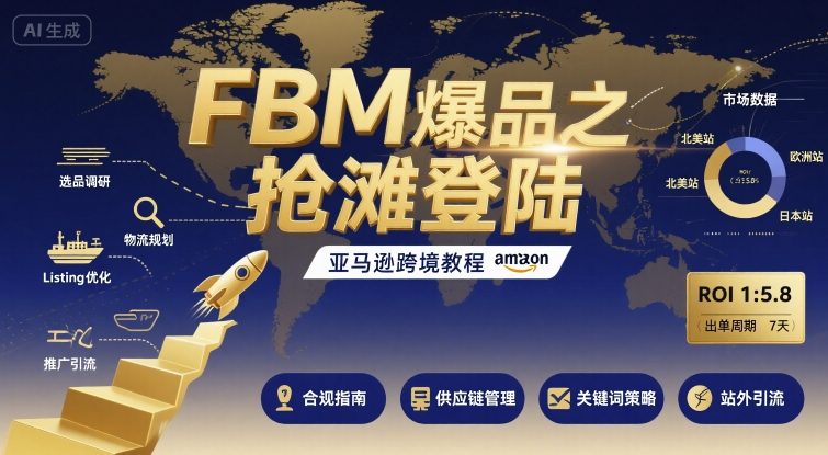 FBM爆品之抢滩登陆-亚马逊跨境教程-网创星球