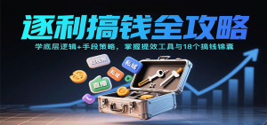 逐利搞钱全攻略：学底层逻辑+手段策略，掌握提效工具与18个搞钱锦囊-网创星球