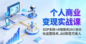 个人商业变现实战课：SOP系统+AI智能体24小自动化运营技术，从0到百万收入-网创星球