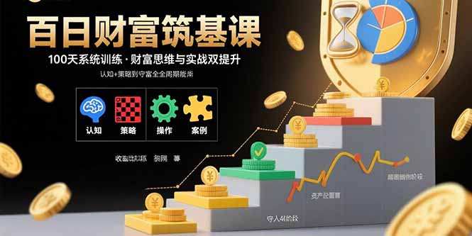 百日财富筑基课：认知+策略+实操+案例拆解  实现从创富到守富全周期能力-网创星球