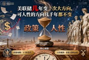 付费文章：美联储几年变一次大方向，可人性的方向几千年都不变-网创星球