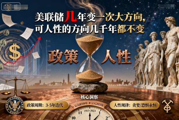 付费文章:美联储几年变一次大方向,可人性的方向几千年都不变-网创星球