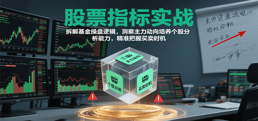 图片[1]-股票指标实战，基金操盘逻辑拆解，洞察主力动向培养个股分析能力把握买卖时机(更新)-网创星球