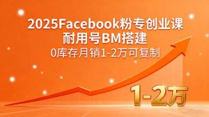 2025Facebook粉专创业课，耐用号BM搭建，0库存月销1-2万可复制-网创星球