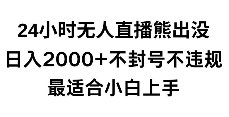 快手24小时无人直播熊出没，不封直播间，不违规，日入2000+，最适合小白上手，保姆式教学【揭秘】-网创星球