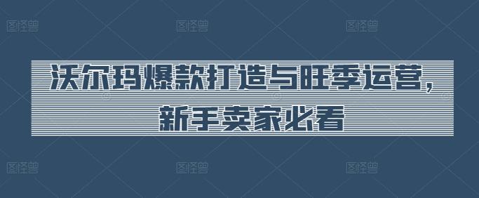 沃尔玛爆款打造与旺季运营，新手卖家必看-网创星球