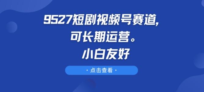 9527短剧视频号赛道，可长期运营，小白友好【揭秘】-网创星球