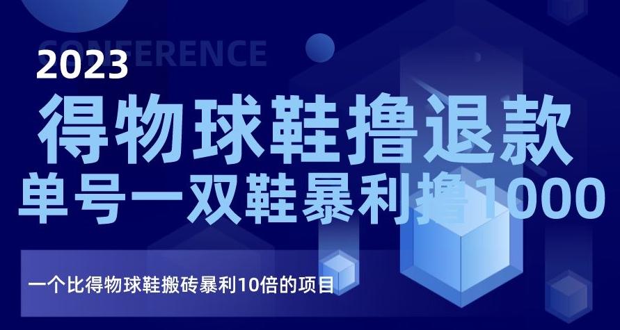 2023得物球鞋撸退款，单号一双鞋暴利撸1000，一个比得物球鞋搬砖暴利10倍的项目【揭秘】-网创星球