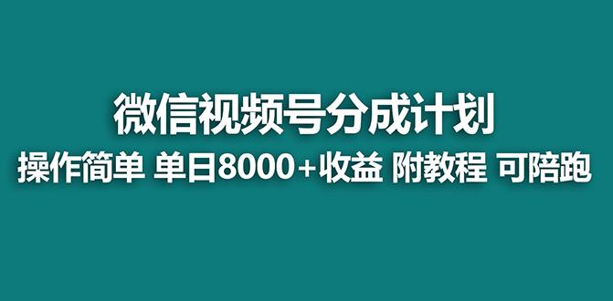 【蓝海项目】视频号分成计划最新玩法，单天收益8000+，附玩法教程，24年…-网创星球