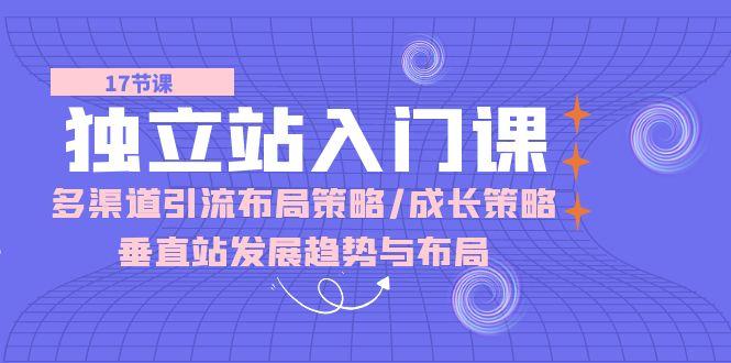 独立站 入门课：多渠道 引流布局策略/成长策略/垂直站发展趋势与布局-网创星球