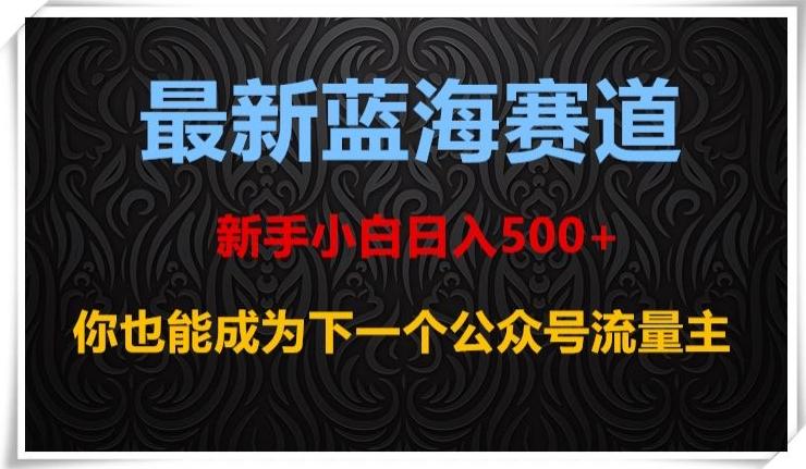 最新蓝海赛道，新手小白日入500+，你也能成为下一个公众号流量主【揭秘】-网创星球
