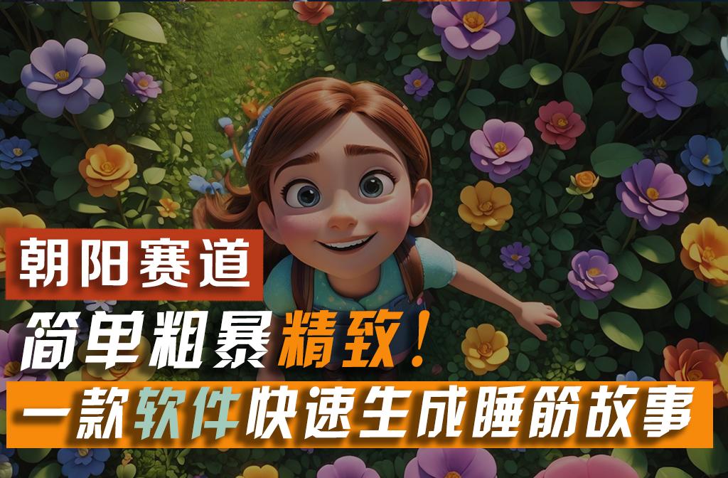 利用一款软件5分钟一条爆款睡筋故事，简单粗暴精致！小白月入2w+-网创星球