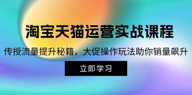淘宝&天猫运营实战课程，传授流量提升秘籍，大促操作玩法助你销量飙升-网创星球