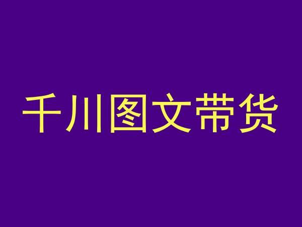 千川图文带货，测品+认知+实操+学员问题，抖音千川教程投放教程-网创星球
