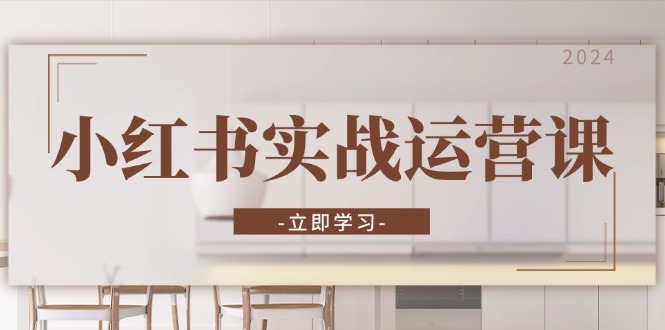 小红书实战运营课：从开通店铺到直播话术，打造爆款笔记与高效直播-网创星球