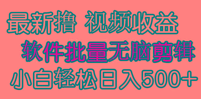 (9569期)发视频撸收益，软件无脑批量剪辑，第一天发第二天就有钱-网创星球