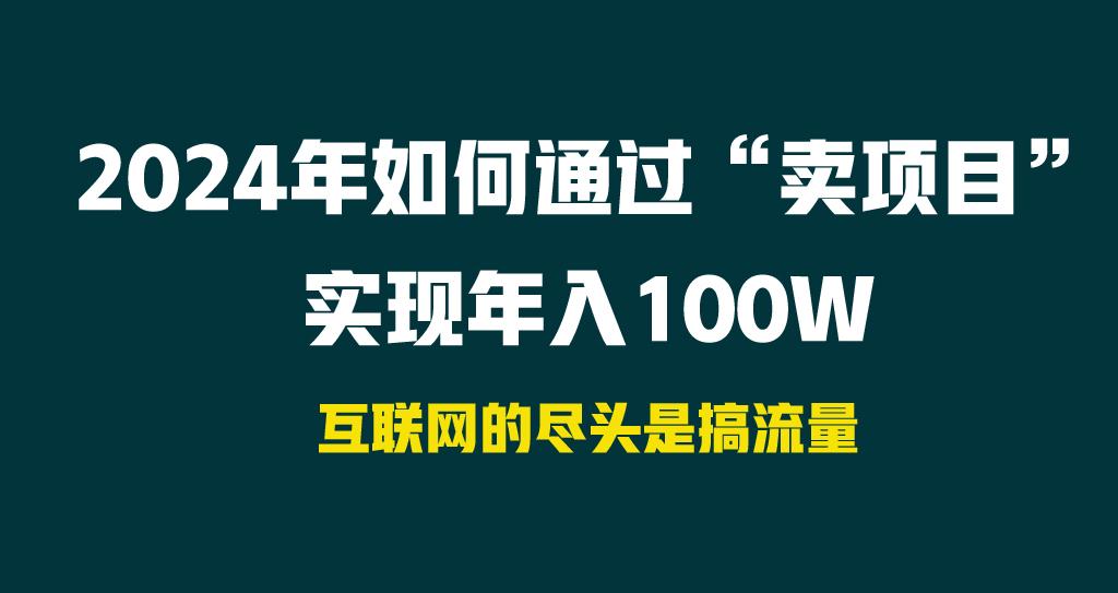 2024年如何通过“卖项目”实现年入100W-网创星球