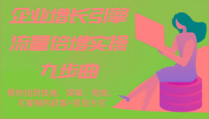 企业增长引擎流量倍增实操九步曲，帮你找到快速、简单、有效、可复制的获客+变现方式-网创星球