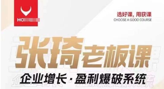 【组合课】张琦张琦老板企业增长·盈利爆破系统（直播专享）-网创星球