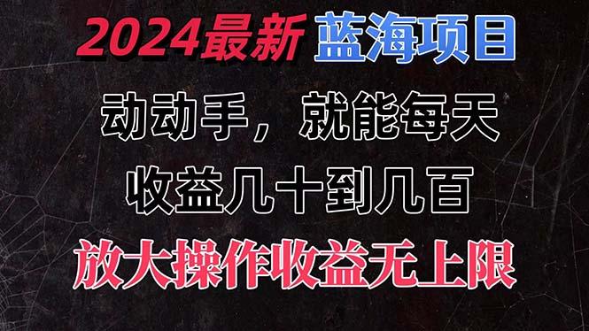 有手就行的2024全新蓝海项目，每天1小时收益几十到几百，可放大操作收…-网创星球