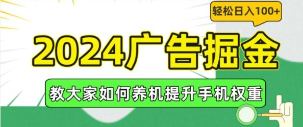 2024广告掘金，教大家如何养机提升手机权重，轻松日入100+【揭秘】-网创星球