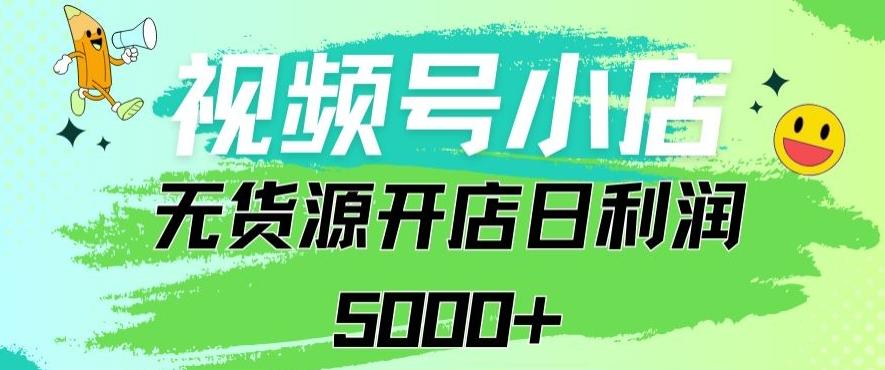 视频号无货源小店从0到1日订单量千单以上纯利润稳稳5000+【揭秘】-网创星球