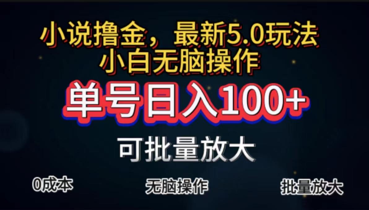 全自动小说撸金，单号日入100+小白轻松上手，无脑操作-网创星球