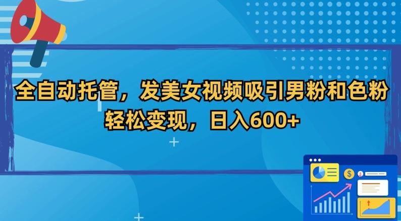 全自动托管，发美女视频吸引男粉和色粉，轻松变现，日入600+【揭秘】-网创星球