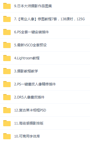 某宝买的杂乱PS LR教程预设摄影-网创星球