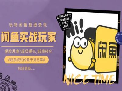 手把手教你0到1系统玩转闲鱼变现，爆款思维/超级曝光/超高转化-网创星球