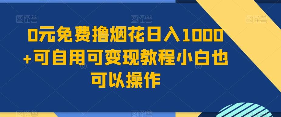 0元免费撸烟花日入1000+可自用可变现教程小白也可以操作，永久免费更新链接-网创星球
