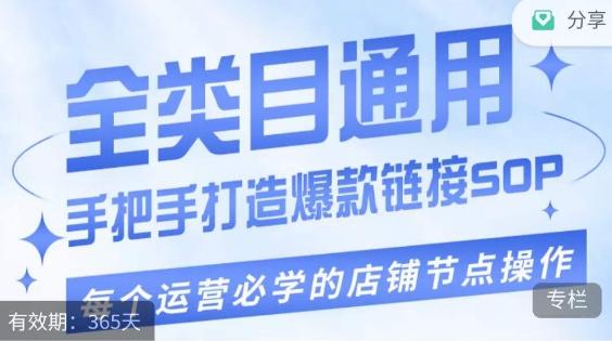 单品爆款打造实操运营，单品爆款从“0”-“1”手把手演练运营步骤-网创星球