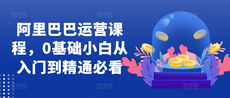 阿里巴巴运营课程，0基础小白从入门到精通必看-网创星球