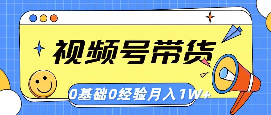 视频号轻创业带货，零基础，零经验，月入1w+-网创星球