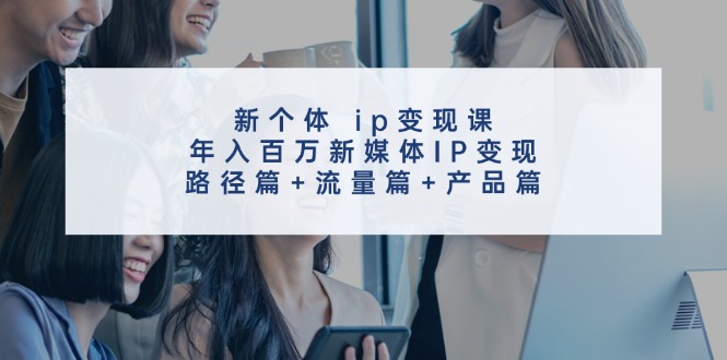 新个体ip变现课，年入百万新媒体IP变现，路径篇+流量篇+产品篇-网创星球