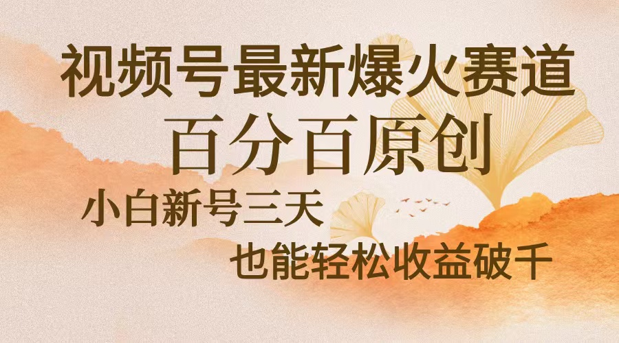 视频号最新爆火赛道，中老年粉深信不疑，百分百原创，新号三天收益轻松…-网创星球