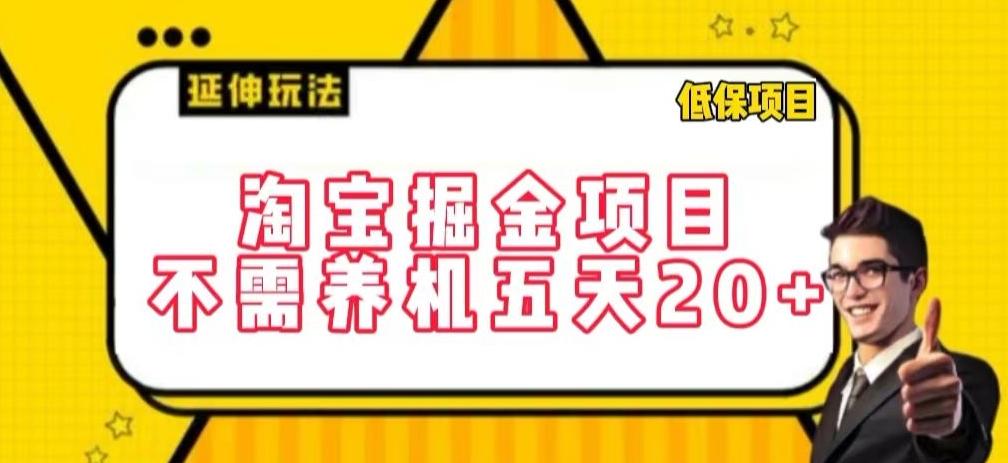 淘宝掘金项目，不需养机，五天20+，每天只需要花三四个小时【揭秘】-网创星球
