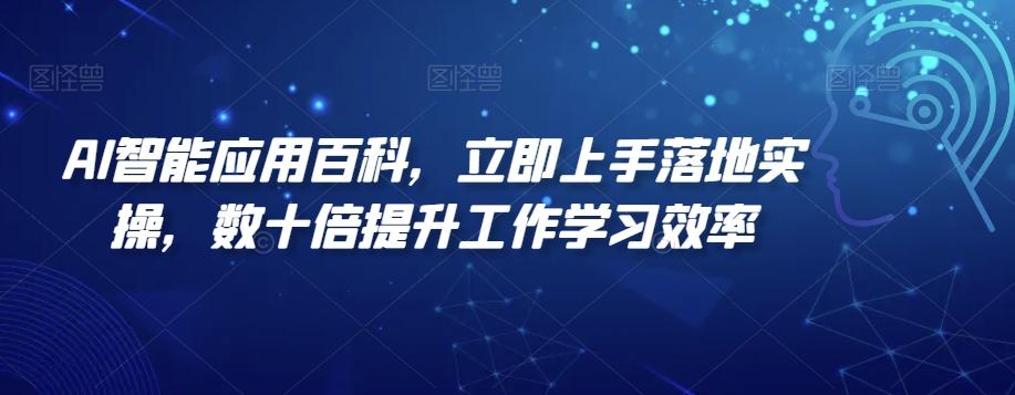 AI智能应用百科，​立即上手落地实操，数十倍提升工作学习效率-网创星球
