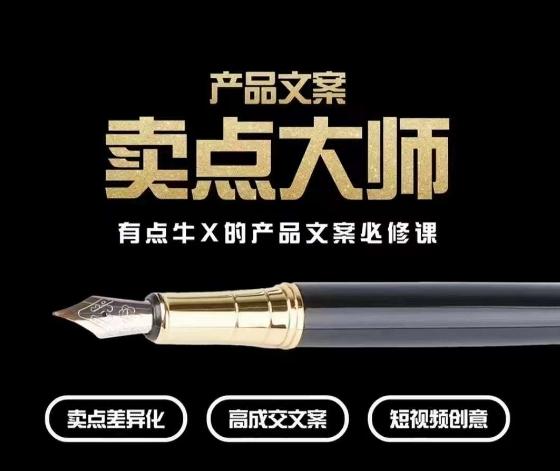 产品文案【卖点大师】高转化电商，有点牛X的产品文案必修课-网创星球