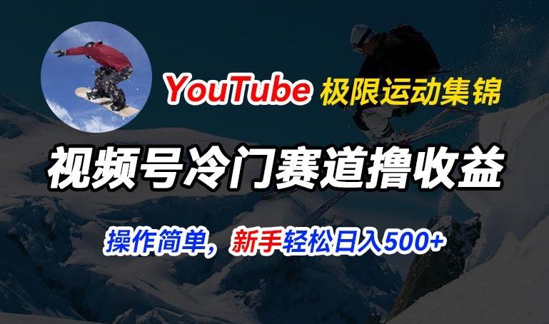 视频号冷门赛道撸收益，YouTube搬运极限运动集锦，暴力起号，操作简单流量高，轻松日入5张【揭秘】-网创星球