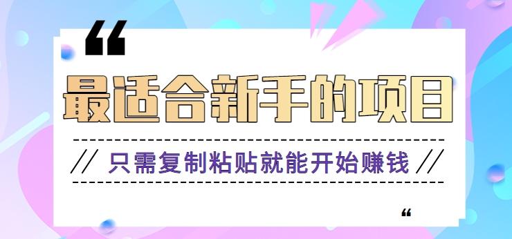 2024最适合新手操作的项目，新手小白只需复制粘贴就能开始赚钱【视频教程+软件】-网创星球