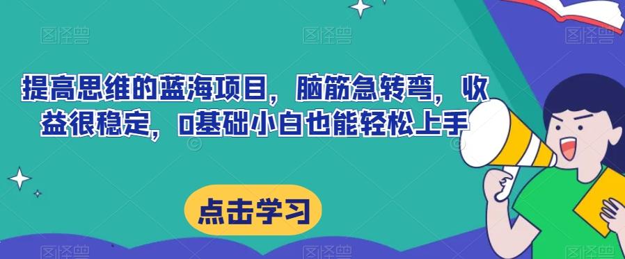 提高思维的蓝海项目，脑筋急转弯，收益很稳定，0基础小白也能轻松上手-网创星球