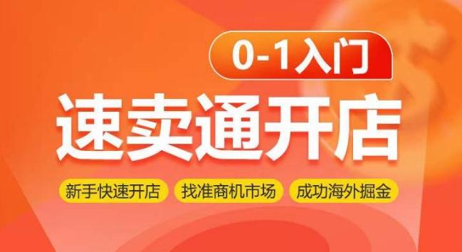 速卖通开店0-1入门，新手快速开店 找准商机市场 成功海外掘金-网创星球