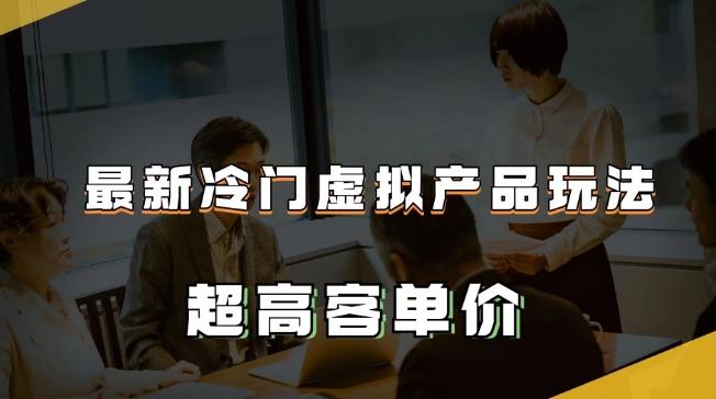 最新冷门虚拟产品玩法，超高客单价，月入2-3万＋【揭秘】-网创星球